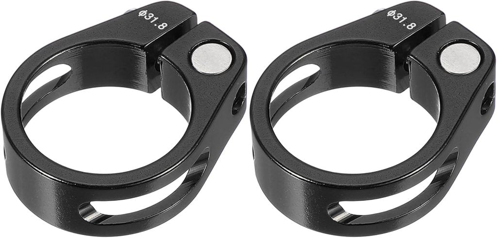 Fahrrad-sattelstützenklemme 34,9 Mm (2 Stück) - Sattelrohrklemme Aus Aluminium - Sattelstützenklemme Für Mountainbike Und Rennrad
