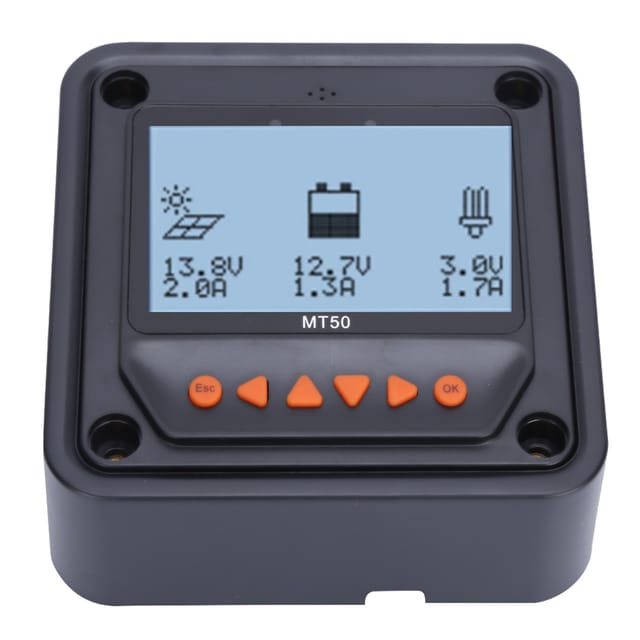 Mt-52 Lcd-anzeigegerät Für Mppt-solarladeregler (10a/20a/30a/40a) - In Überseelagern Erhältlich.