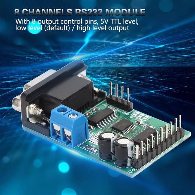 8-kanal-rs232-modul R217a08, Serielles Uart-schnittstellenprotokoll, At-befehle, Multifunktionsrelais, Sps-steuerplatine, 5 V Dc