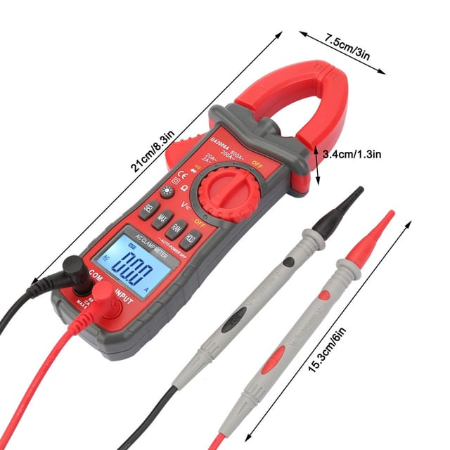 Ua2008a Tragbares Zangenmessgerät, Zangenmultimeter Für Elektriker, Exklusives Überseelager