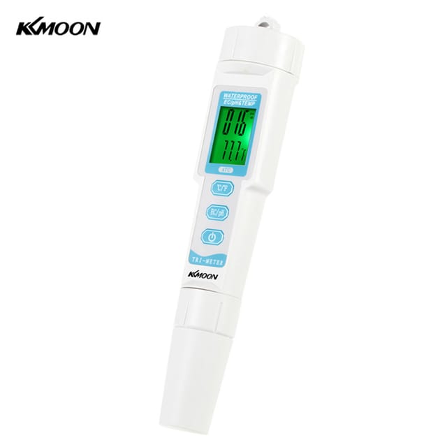 Kkmoon Ec/ph- Und Temp-wasserqualitätstester Im Stiftformat - Leitfähigkeit/säuregrad/alkalinität/temperatur - Batterie Nicht Enthalten (ph/ec-983)