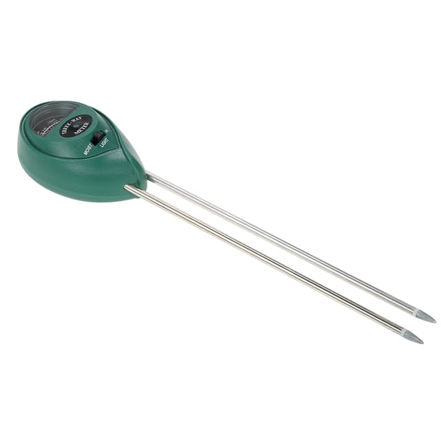 Drei-in-eins-bodenanalysator Für Den Gartenbau: Bodenfeuchtemesser, Luxmeter, Ph-meter Und Boden-ph-tester.