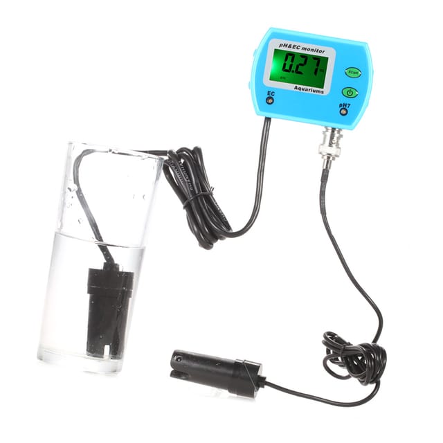 2-in-1 Ph/ec-monitor, Wasserqualitätsanalysator (ec/ph-wert), Wasserqualitätstester, Kompaktgröße, Europäischer Standard, Batterie Nicht Enthalten, Ph/ec-9853