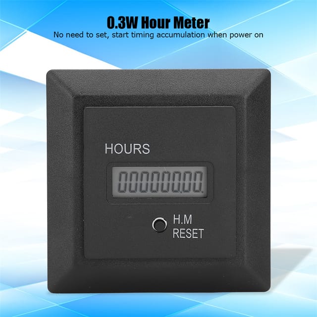 Hm-1r Digitaler Timer Mit Kumulativer Zeitanzeige, 100–240 V Wechselstrom