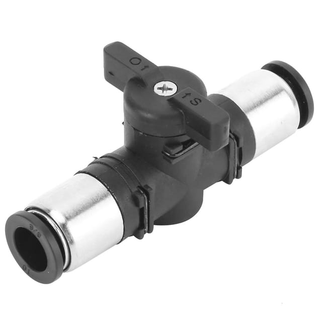 Hochwertiger Schwarzer Verbinder Für Manuelle Ventile Und Pneumatische Armaturen, Manuelle Steuerventilschalter, Buc-10 Doppelseitige Schnellkupplungen