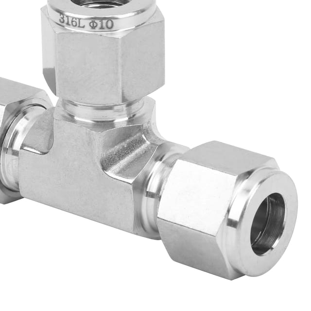 Geschmiedetes Kompressions-t-stück Aus Edelstahl 316 Ss-600-3ф10