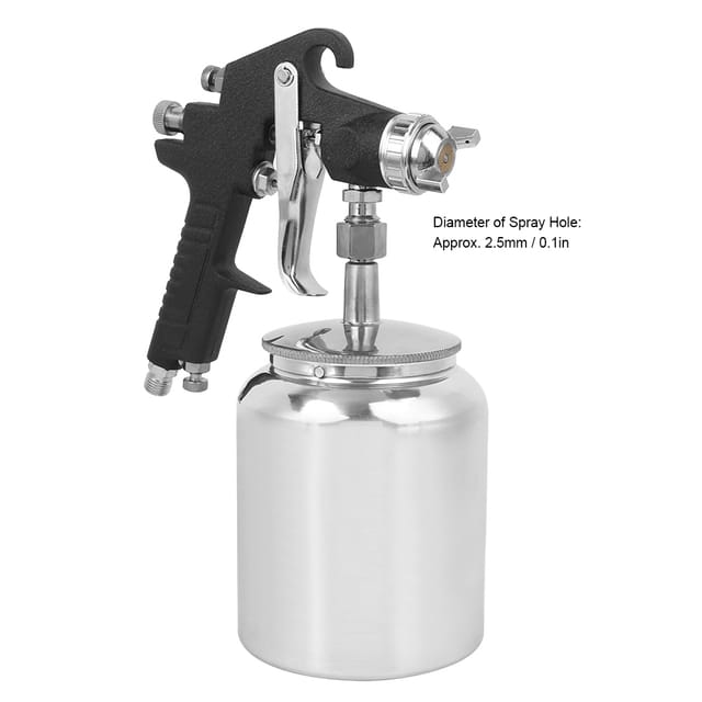 Hochleistungs-sprühflasche, Sprühpistole Für Latex-grundierung, W-77-2s Sprühgerät, Schwarze Pistole Mit 2,5 Mm Unterem Flaschendurchmesser.