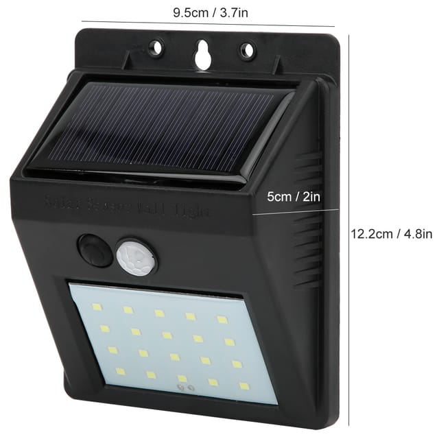 Led-solar-wandleuchte