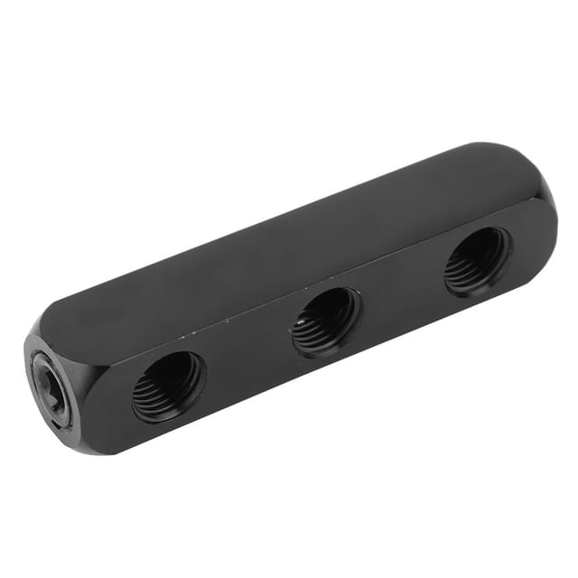 1/4"-bspp-gewinde-t-stück Mit Schwarzer Aluminiumlackierung