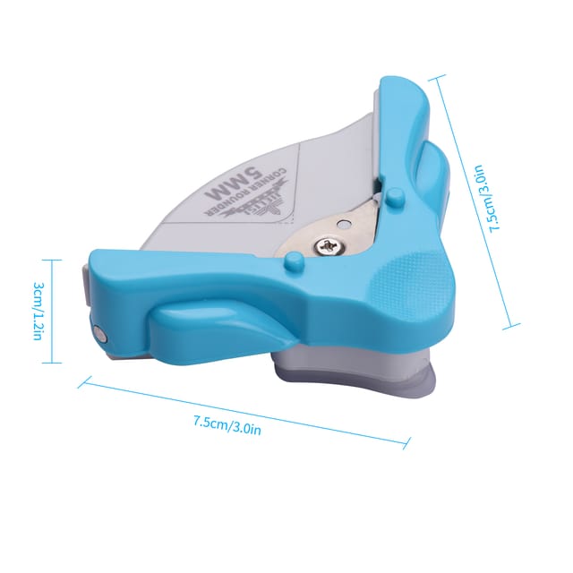 Jelis 7005 Eckenrunder, Abschräger, Papierschneider, 5 Mm Radius, Himmelblau