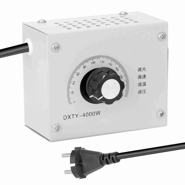 Verbesserte Version Des Energiesparenden Elektronischen Spannungsreglers Scr 4000w Mit Dimmer, Drehzahlregelung, Temperaturregelung Und Spannungsregelungsschalter, Europäischer Standard 220v.