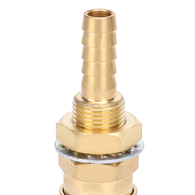 Ein Paar Schnellverbinder Für Wassergekühlte Schweißpistolen, 8 Mm, Gelb.