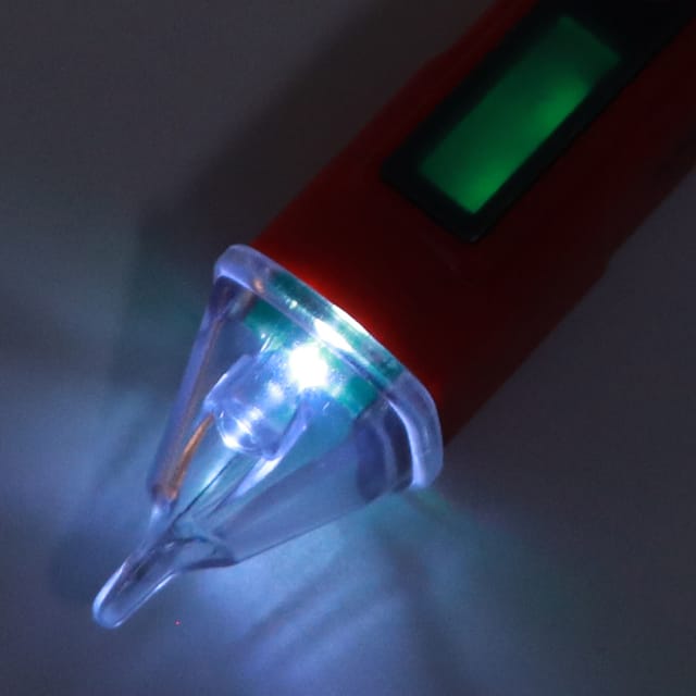 Aneng Vc1010 Digitaler Strom- Und Spannungsdetektor, Berührungsloser Stifttester, Ac12-1000v Strommessstift (rot + Schwarz)