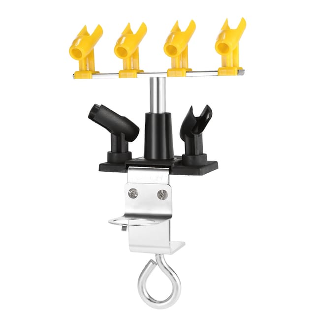 Kkmoom Airbrush-ständer Mit 6 Positionen, Aufsteckbarer Metall-tischständer Mit Wasserabscheider.