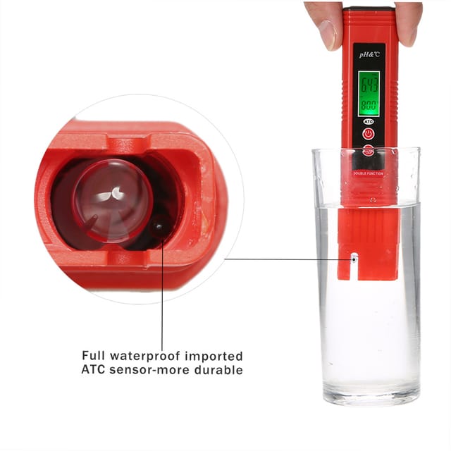 Hochpräzises Ph-meter Von Kkmoon Mit Automatischer Temperaturkompensation Und Hellem Display Ph-, Säure- Und Wasserqualitätsanalysator Kein Stromverbrauch Im Standby-modus Intelligenter Chip Batterie