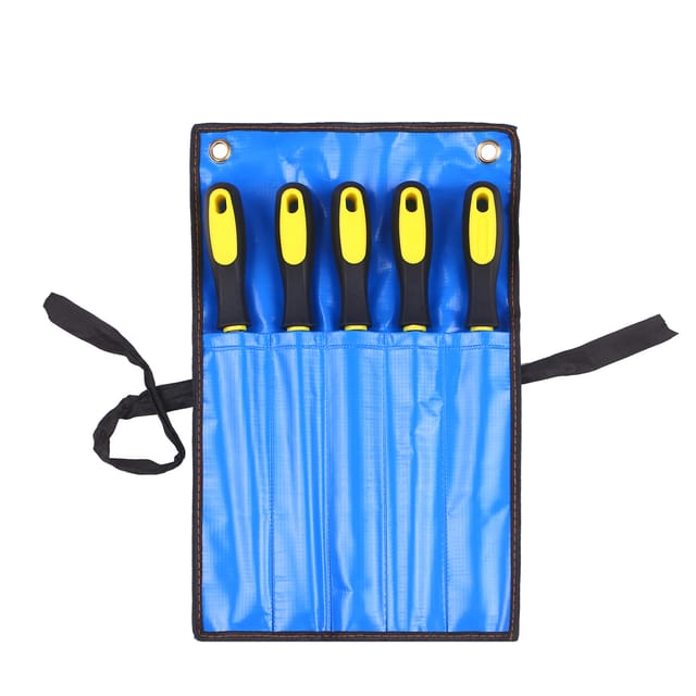 Set Mit 5 Feilen Mittlerer Körnung (20 Cm), Bestehend Aus 1 Vierkantfeile, 1 Rundfeile, 1 Halbrundfeile, 1 Flachfeile Und 1 Dreieckfeile, Inklusive Aufbewahrungsbeutel. Schnitzwerkzeuge Für Holz, Kuns