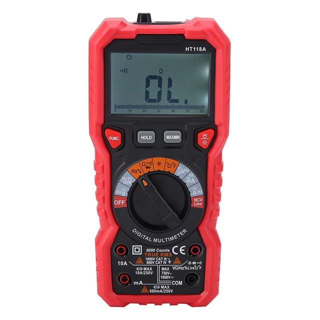 Ht118a Vollautomatisches Anti-burst Smart Digital Multimeter (batterie Entfernt, Rot)
