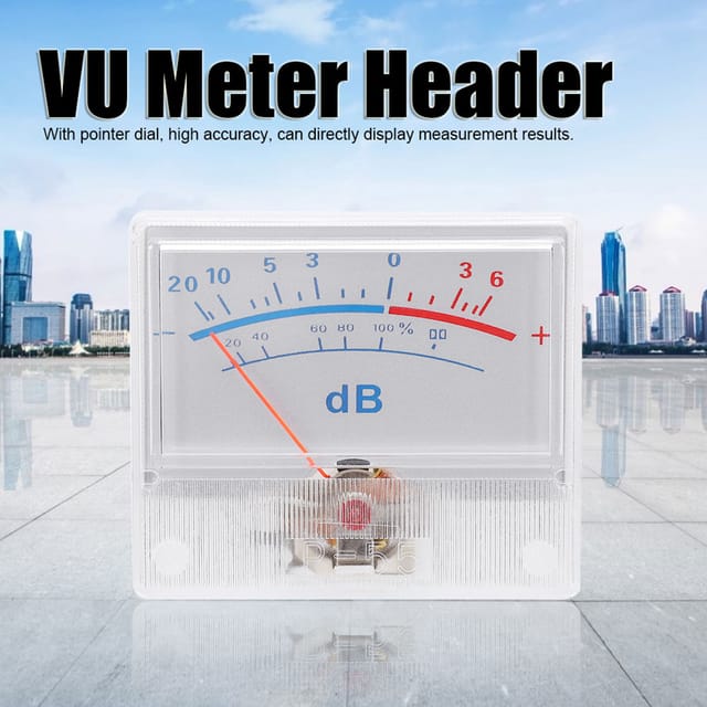P-55-8688 Hochpr äzises Vu-meter, Frontplatte, Schallpegelmesser -20 +6 Db, Leistungsverstärker, Vorverstärker, Röhrenverstärker, Pegelanzeige