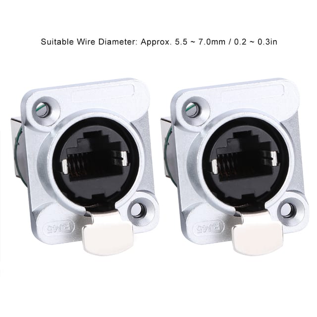 2 Standard-rj45-el-rj-h1-winkelstecker Mit Yt-rj45-luftfahrtstecker