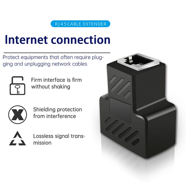 Rj45-t-stecker Für Netzwerkkabel, Netzwerkkabel-splitter, Netzwerkkabelverlängerung