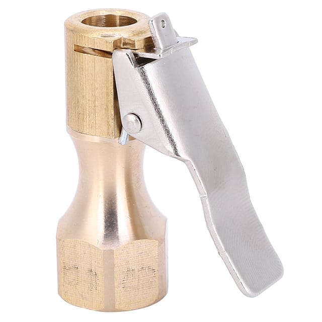 Ein Paar Kupferklemmen Mit 1/4"-innengewinde Für Luftpumpen.