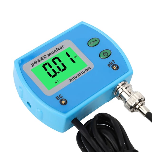 Ph-meter 9853 2-in-1 Ph/ec Wasserqualitätsmonitor, Multifunktionaler Wasserqualitätsmonitor Mit Europäischem Standard 220v Adapter.