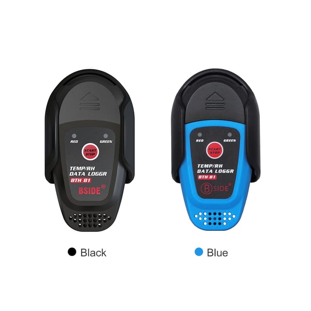 Bside Temperatur- Und Feuchtigkeitsrekorder, Elektronisches Thermometer Und Hygrometer Mit Led-alarm, Batterie Nicht Enthalten, Bth81 Schwarz