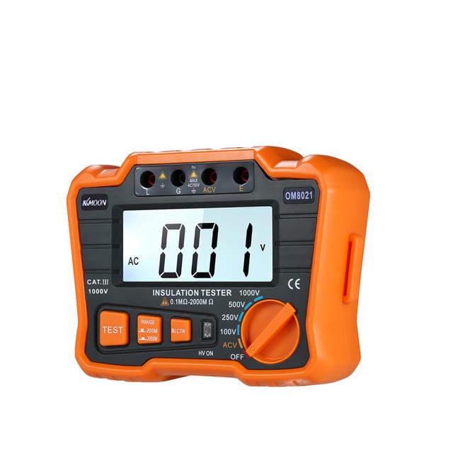 Kkmoon Isolationswiderstandsmessgerät 0,1 Mω-2000 Mω Digitales Megohmmeter/methometer Om8021 (batterie Nicht Enthalten)
