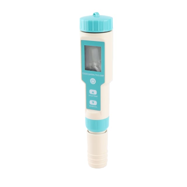Multifunktionales Wasserqualitätsmessgerät C-600a Mit Hintergrundbeleuchtung, 7-in-1 Teststift Für Ph-wert/leitfähigkeit/gesamtmengen Gelöster Feststoffe/redoxpotenzial/dichte/salzgehalt/temperatur (b