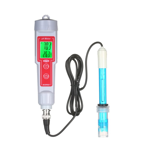 Hochpräzises, Tragbares Ph-meter, Ph-tester-stift, Messgerät Für Säure Und Alkalität In Aquarien, Grüne Hintergrundbeleuchtung, Batterie Nicht Enthalten, Ph-618l