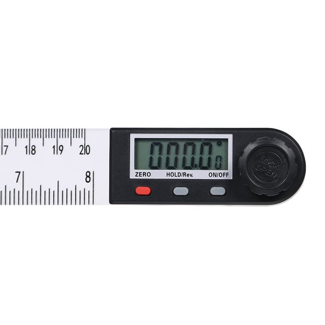 Digitales Winkelmessgerät Und Kombinationslineal (0-200 Mm), Lieferung Ohne Batterien.