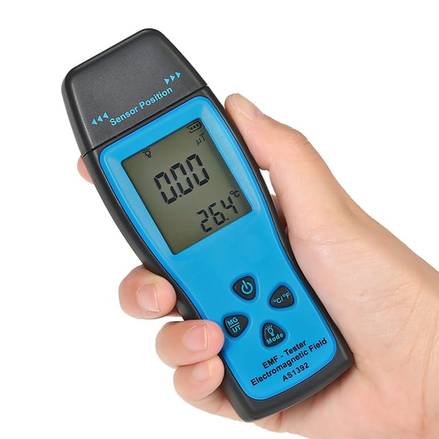 Messgerät Für Elektromagnetische Strahlung, Heimmonitor Für Elektromagnetische Wellenstrahlung, Lcd-bildschirm, Dual-mess-mobiltelefon-strahlungsmonitor, Batterielos As1392