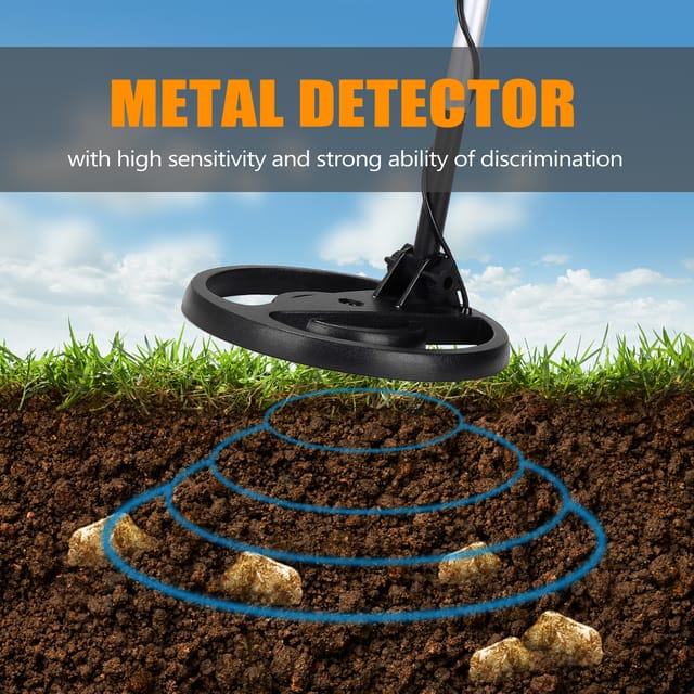 Gt-5080 Handmetalldetektor, Einfach Einzurichten Und Zu Bedienen, Hohe Empfindlichkeit Und Präzision, Für Die Unterirdische Ortung. Akustischer Alarm Inklusive. Batterien Nicht Enthalten. Typ 2: Metal