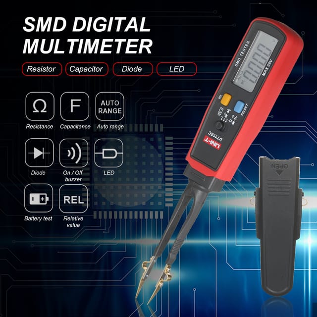 Uni-t Ut116c Automatischer Smd-komponententester Mit Schnellspann-messklemme (lieferung Ohne Batterie)
