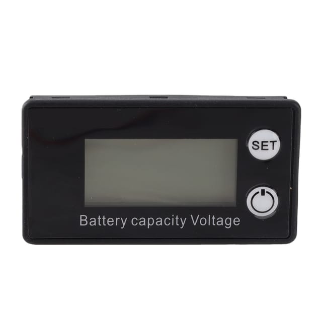 Lcd-voltmeter Und -wattmeter Für Lithium-bleiakkumulatoren, Digitale Prozentanzeige, Universell 10–100 V, Blau