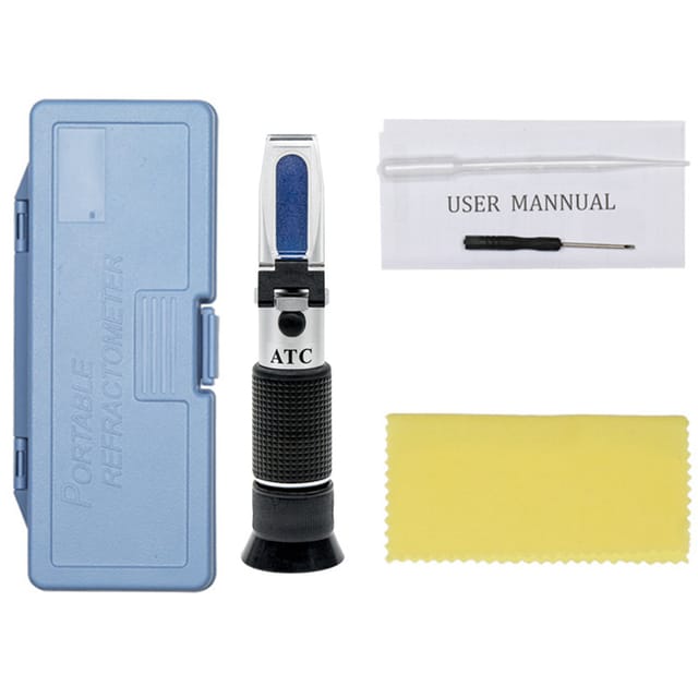 Tragbares Refraktometer, 3-in-1-weinanalysator Jy009, 0–22 Baumé/0–25 % Alkohol/0–40 Saccharometer
