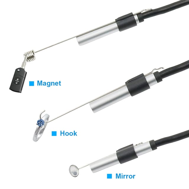 Wasserdichtes 3-in-1-endoskop Für Mobiltelefone, 20 Meter Reichweite, 5,5 Mm Hd-kamera, 720p-kamera, Rohrinspektion Für Die Kfz-reparatur, Industrieendoskop.