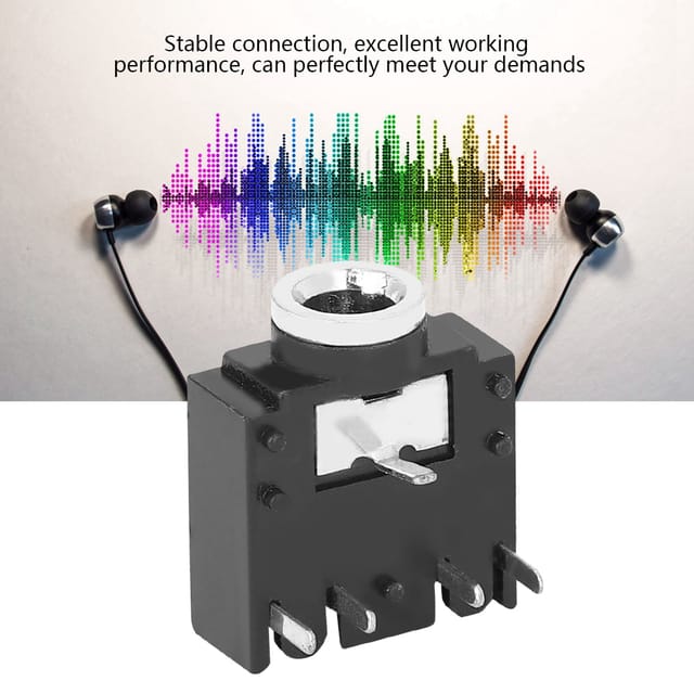 50 Stück Pro Packung, 3,5 Mm 5-poliger Stereo-audio-klinkenstecker Für Leiterplatten Pj-307