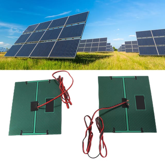 5v Dc 500ma Epoxidharz-solarpanel + 100cm Rotes Und Schwarzes Kabel