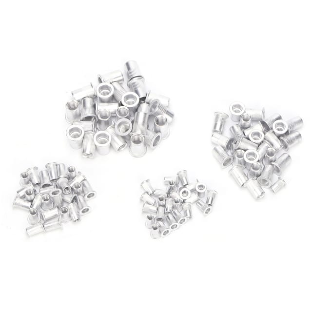 100 Aluminium-nietmuttern In Einem Beutel M4/m5/m6/m8 (je 25 Stück)