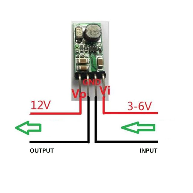 Ultrakompaktes Dc/dc-aufwärtswandler-netzteilmodul 3,3 V, 3,7 V, 4,5 V, 5 V Bis 12 V