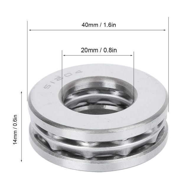 Kugel-axiallager, Flachdruck 51204