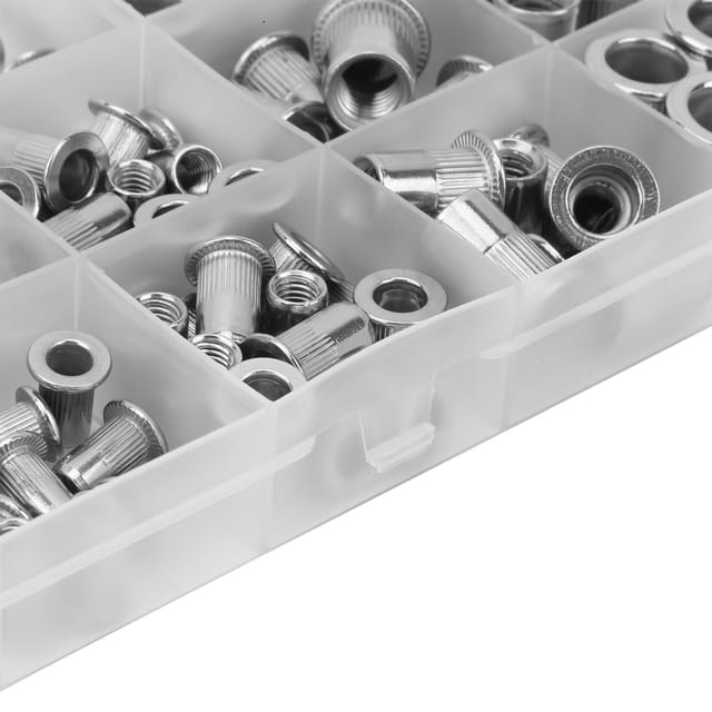 150 Edelstahl-nietmuttern, Kombination M3/m4/m5/m6/m8