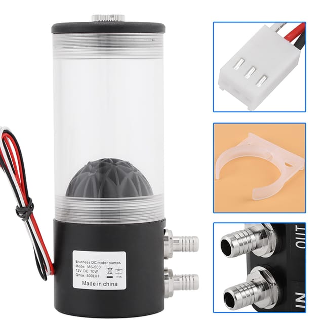 Virtuelles Lager – Ms-500x Wasserpumpe, Zylindrischer Acryl-wassertank, Wasserkühlungsset