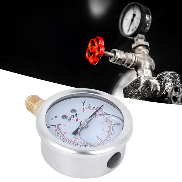 Ts-pggz604-7bar 1/4bsp Y60 Radial-öleinspritz-vakuummeter