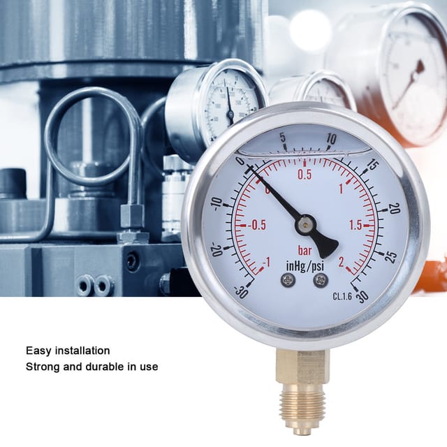 Ts-pggz604-2bar 1/4bsp Y60 Radial-öleinspritz-vakuummeter