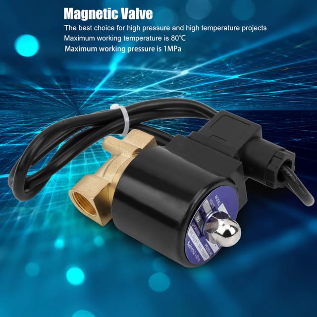 G3/8″ Messing-direktantriebs-magnetventil, Normalerweise Geschlossen, Mit Abgedichteter Spule, 220 V Ac, Für Wasser Und Luft.