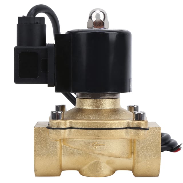 G1″-magnetventil Aus Messing, Direktwirkend, Normalerweise Geschlossen, Für Wasser, Luft Oder Magnetventile, Mit Gekapselter Spule, 24 V Dc