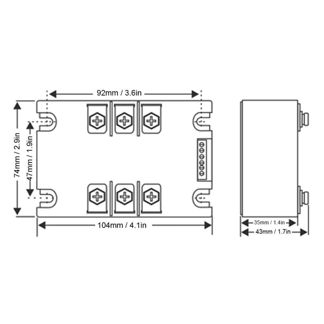 Ssr-60wa-r1 Kupferbasiertes Optisches Sanftanlaufmodul Für Einphasen- Und Zweiphasenmotoren