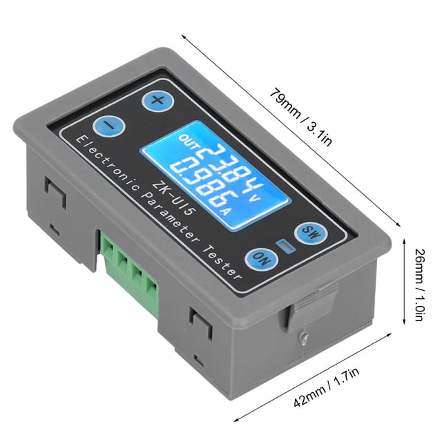 Zk-u15 Voltmeter Und Amperemeter: Leistung, Kapazität, Zeit, Unterspannungs- Und Überspannungsschutz